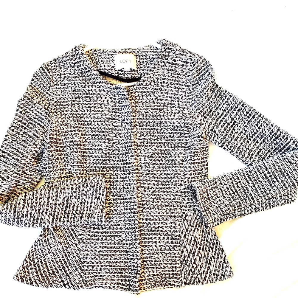 Cardigan zip up jacket Ann Taylor loft women's xs